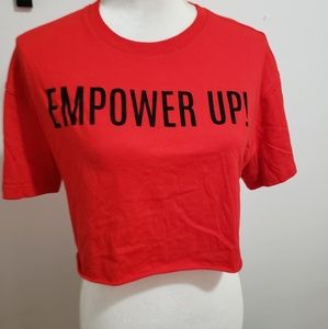 🌷3/$20 Forever 21 Empower Up! Crop top